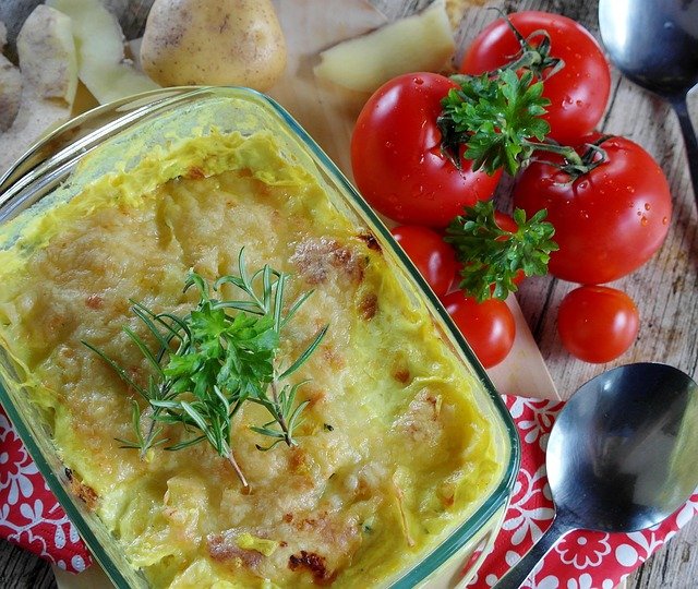 Escondidinho de batata-doce com carne magra